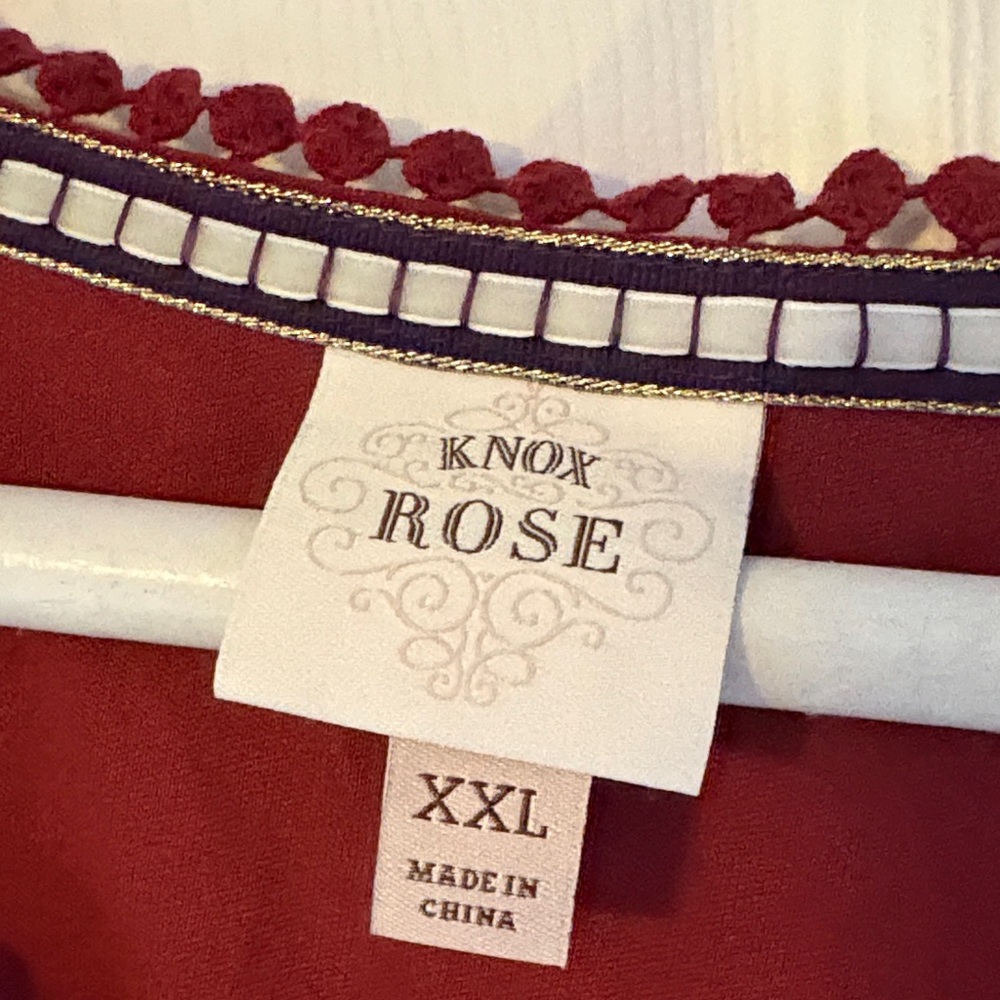 Knox Rose Maroon Bohemian dress - Picture 2 of 7